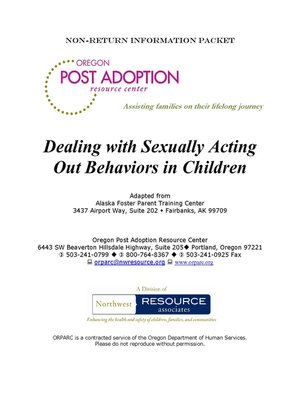 cover image of Dealing with Sexually Acting Out Behaviors in Children